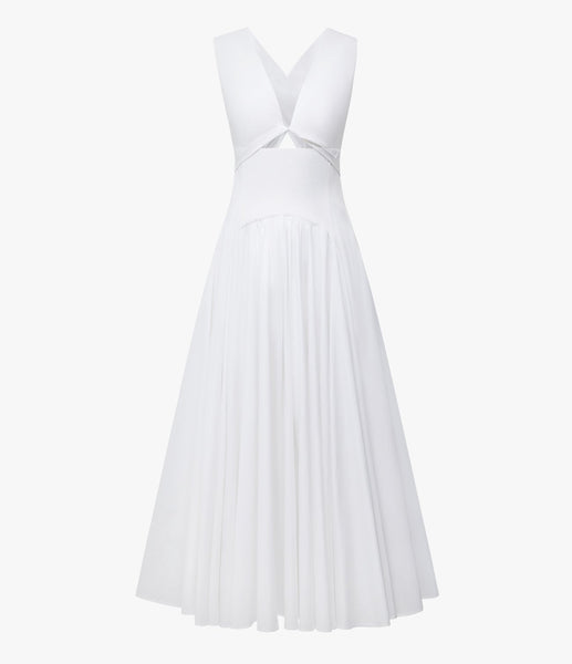 Another Tomorrow Cutout Circle Dress