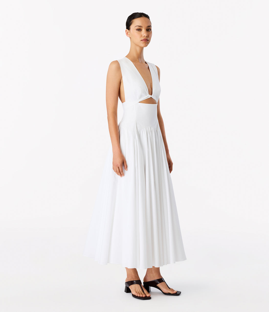 cutout white dress Cutout Circle Dress