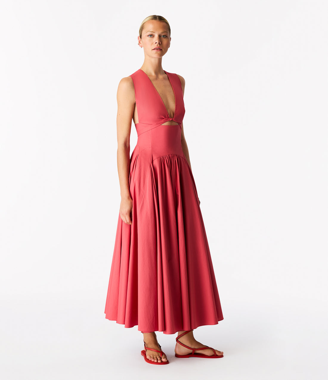 circle cut out dress MARMALADE Space Age Retro with Cutout; Blue Marmalade-shop The functional wrapping at the torso of this dress creates a cutout at the center front Cutout Circle Dress | Rhubarb