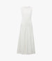 Panelled Flare Dress | White in white