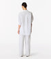 Pleat Back Poplin Shirt | White in white