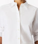Pleat Back Poplin Shirt | White in white