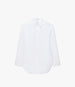 Pleat Back Poplin Shirt | White in white