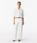 Pleat Back Poplin Shirt | White in white