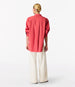 Pleat Back Poplin Shirt | Rhubarb in rhubarb