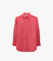Pleat Back Poplin Shirt | Rhubarb in rhubarb