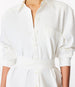 Pleat Back Shirt Dress | Off White in off white