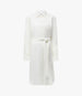 Pleat Back Shirt Dress | Off White in off white