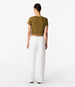 Relaxed Wide Leg Pant | Off White in off white