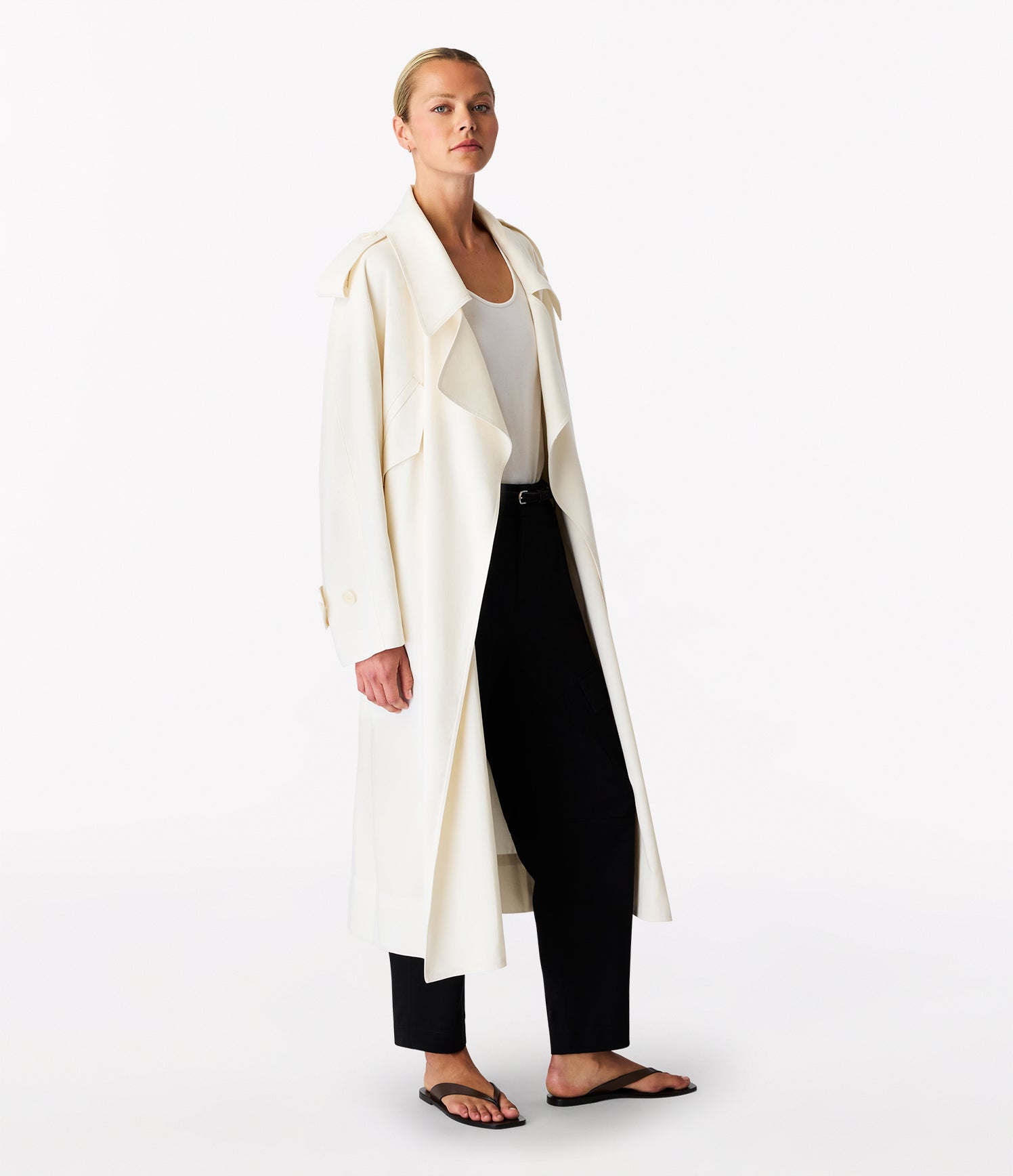 ジャケット・アウター ato 18aw 2way wool cotton trench coat 48 Soft Trench | Off White – Another Tomorrow