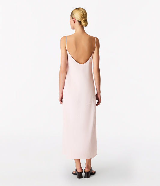 Another Tomorrow Square Neck Slip Dress in Quartz – Viscose Women's Dress