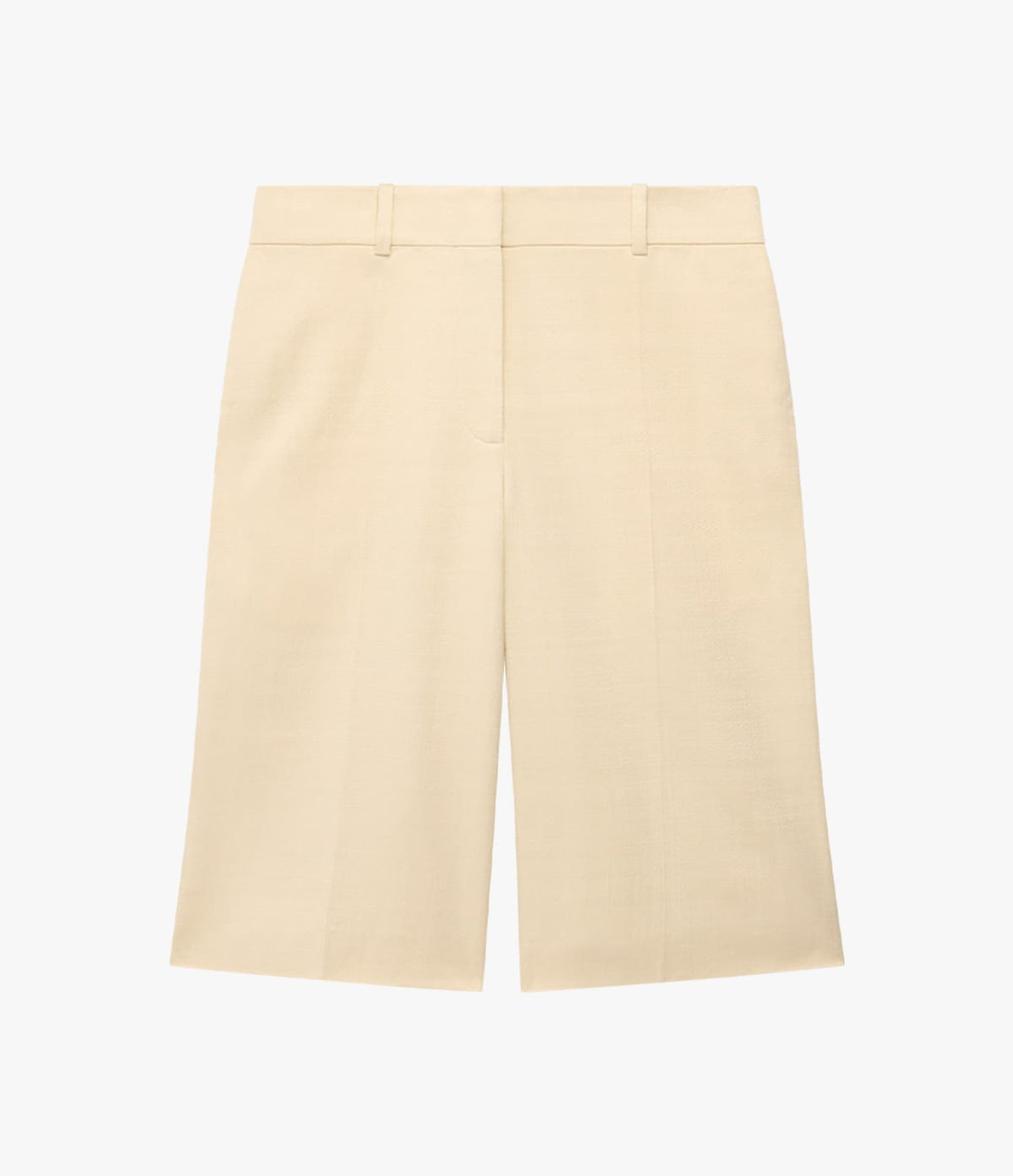 Another Tomorrow Bermuda Short in Sand – Cotton Women's Trousers