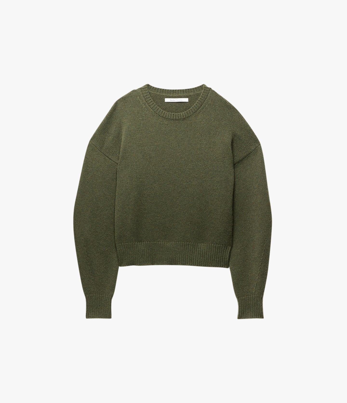 Cashmere Knit Sweatshirt | Moss