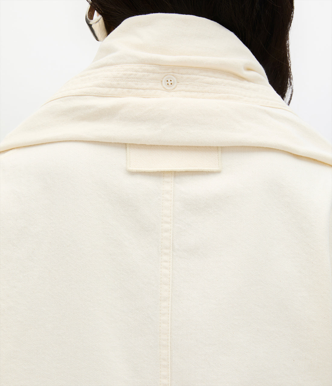 Chambray Bow Blouse | Ecru