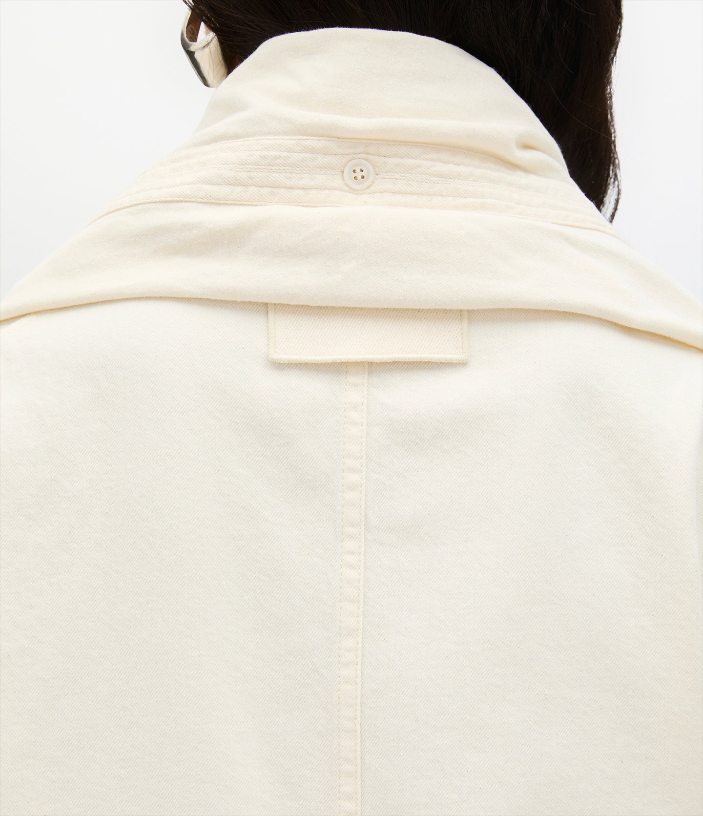 Chambray Bow Blouse | Ecru