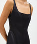 Contour Seamed Dress | Black