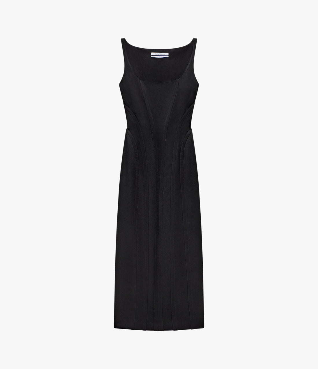 Contour Seamed Dress | Black