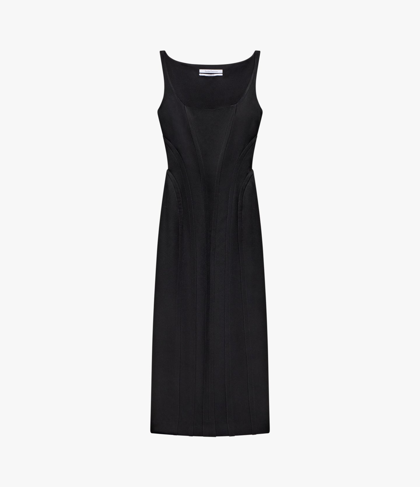 Contour Seamed Dress | Black
