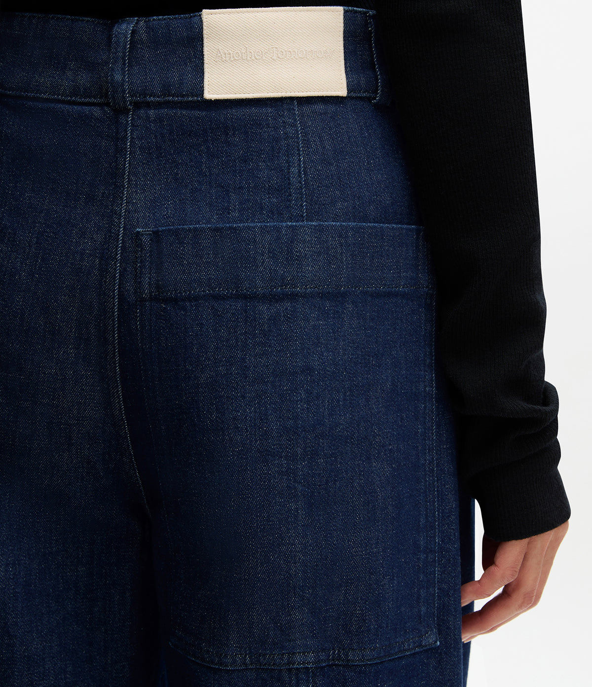 Another Tomorrow Denim Cuff Pant in Rinsed – Denim Women's Trousers