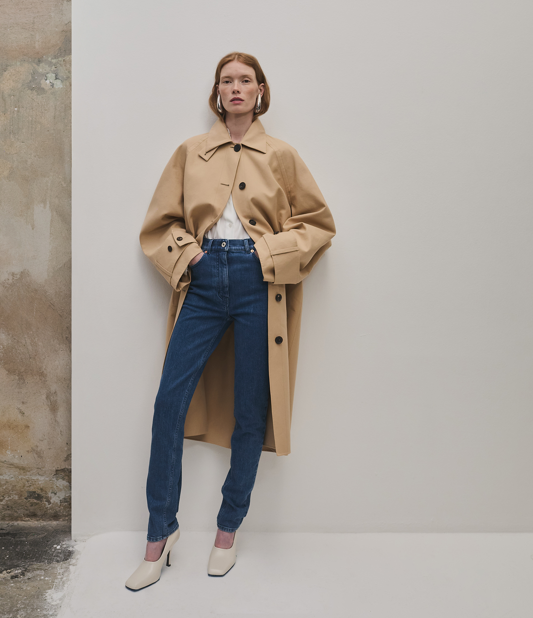 Another Tomorrow Slim Denim Pant in Rinsed – Denim Women's Trousers