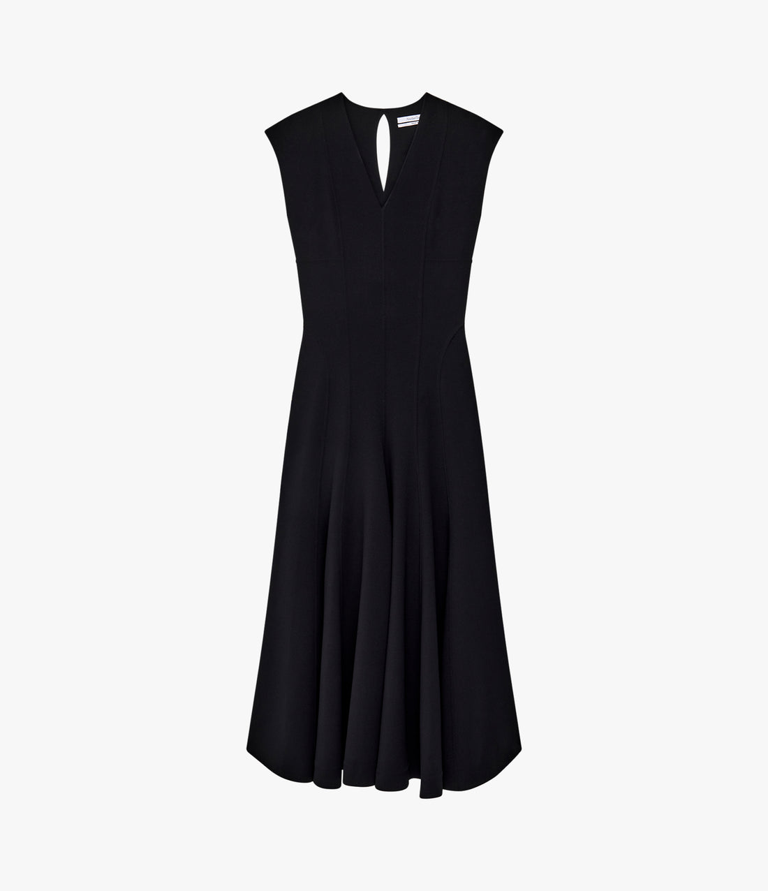 Double Face Cutout Dress | Black