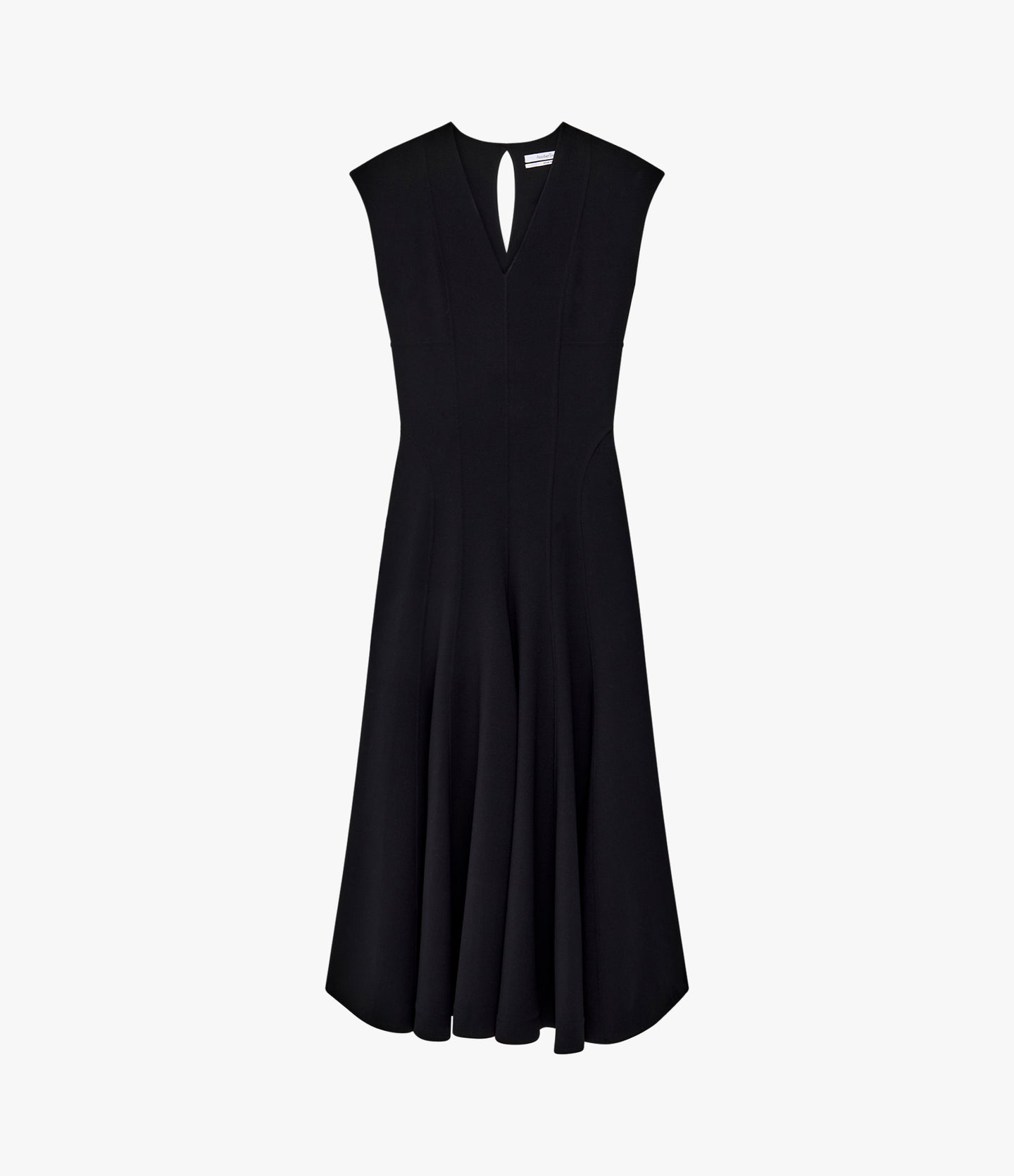 Double Face Cutout Dress | Black