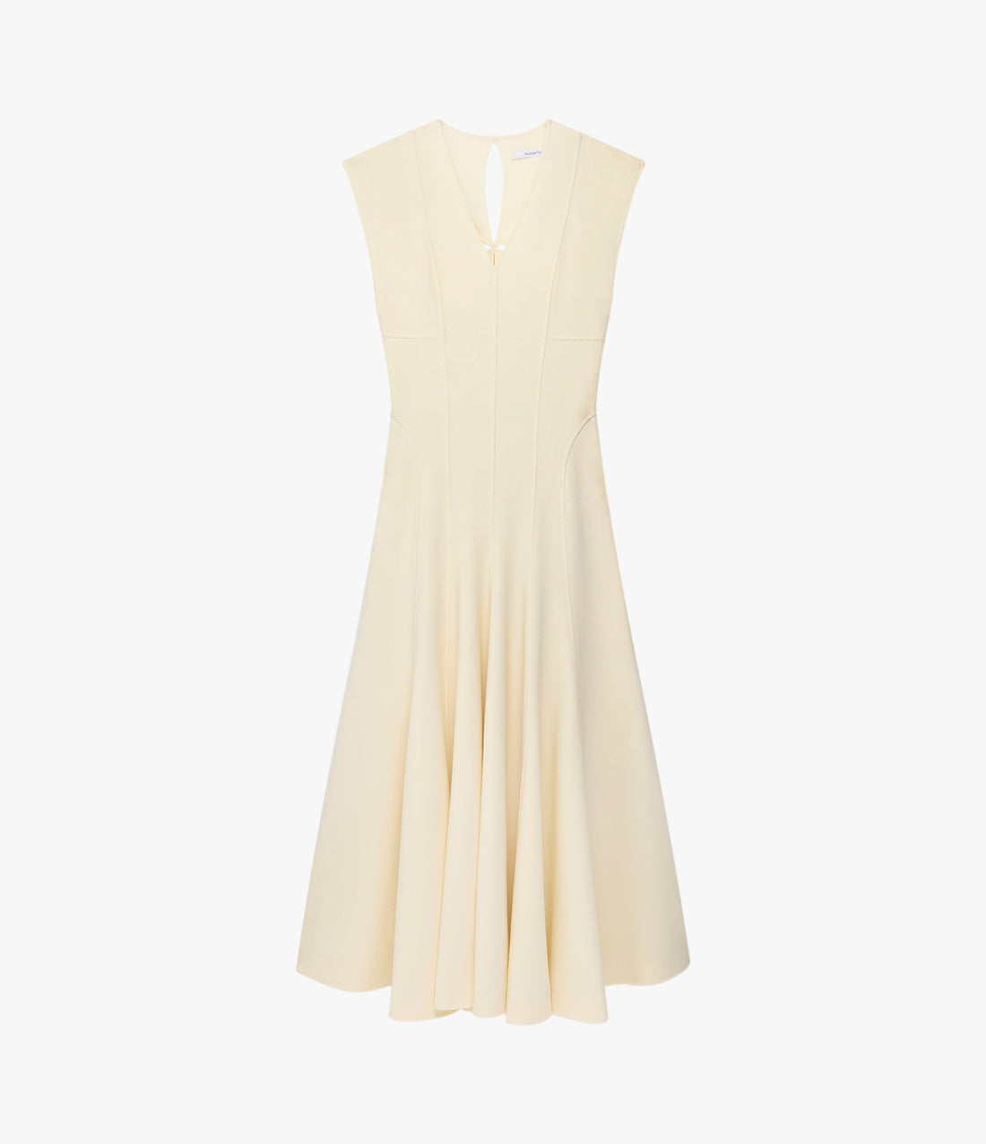 Double Face Cutout Dress | Cream