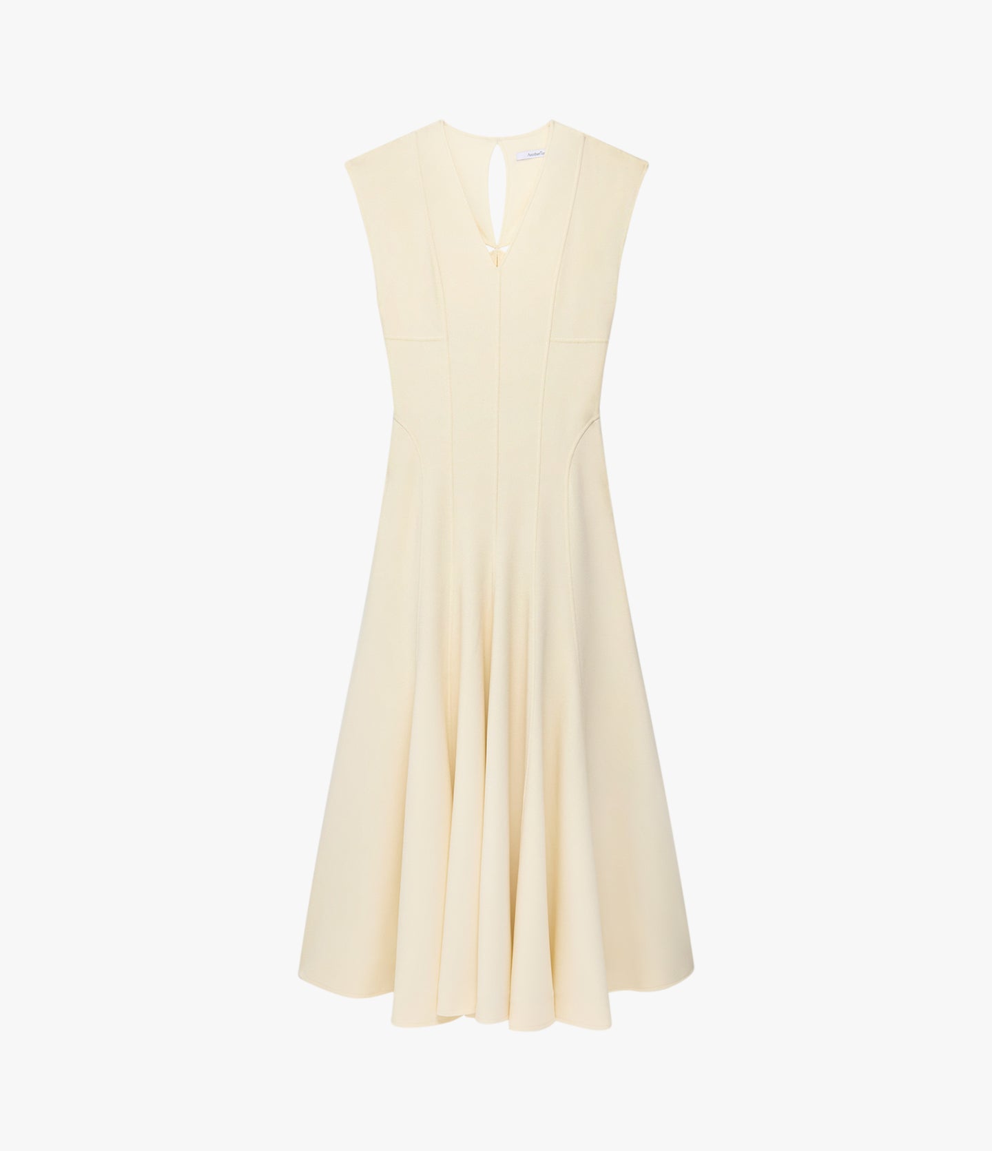 Double Face Cutout Dress | Cream