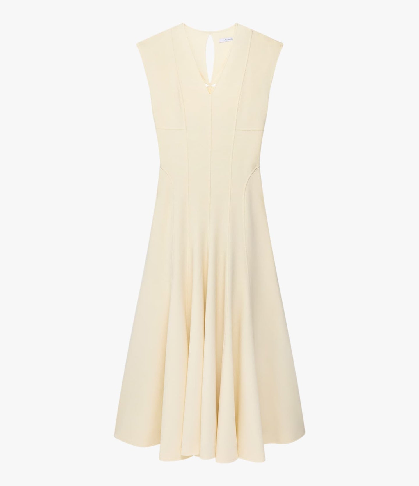 Another Tomorrow Double Face Cutout Dress in Cream – Wool Women's Dress