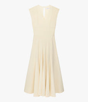 Double Face Cutout Dress | Cream