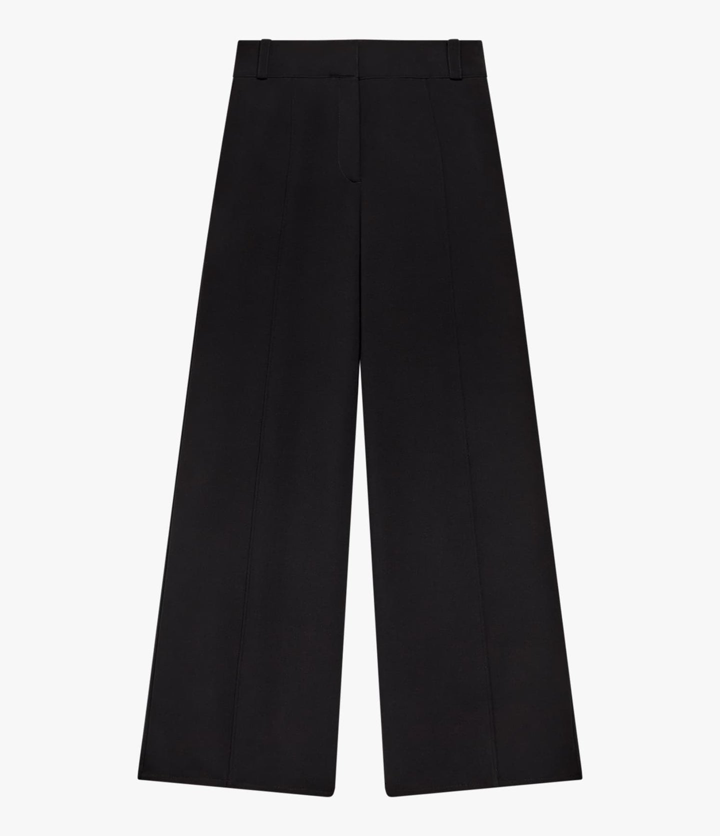 Double Face High Waist Pant | Black