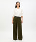 Double Face High Waist Pant | Moss