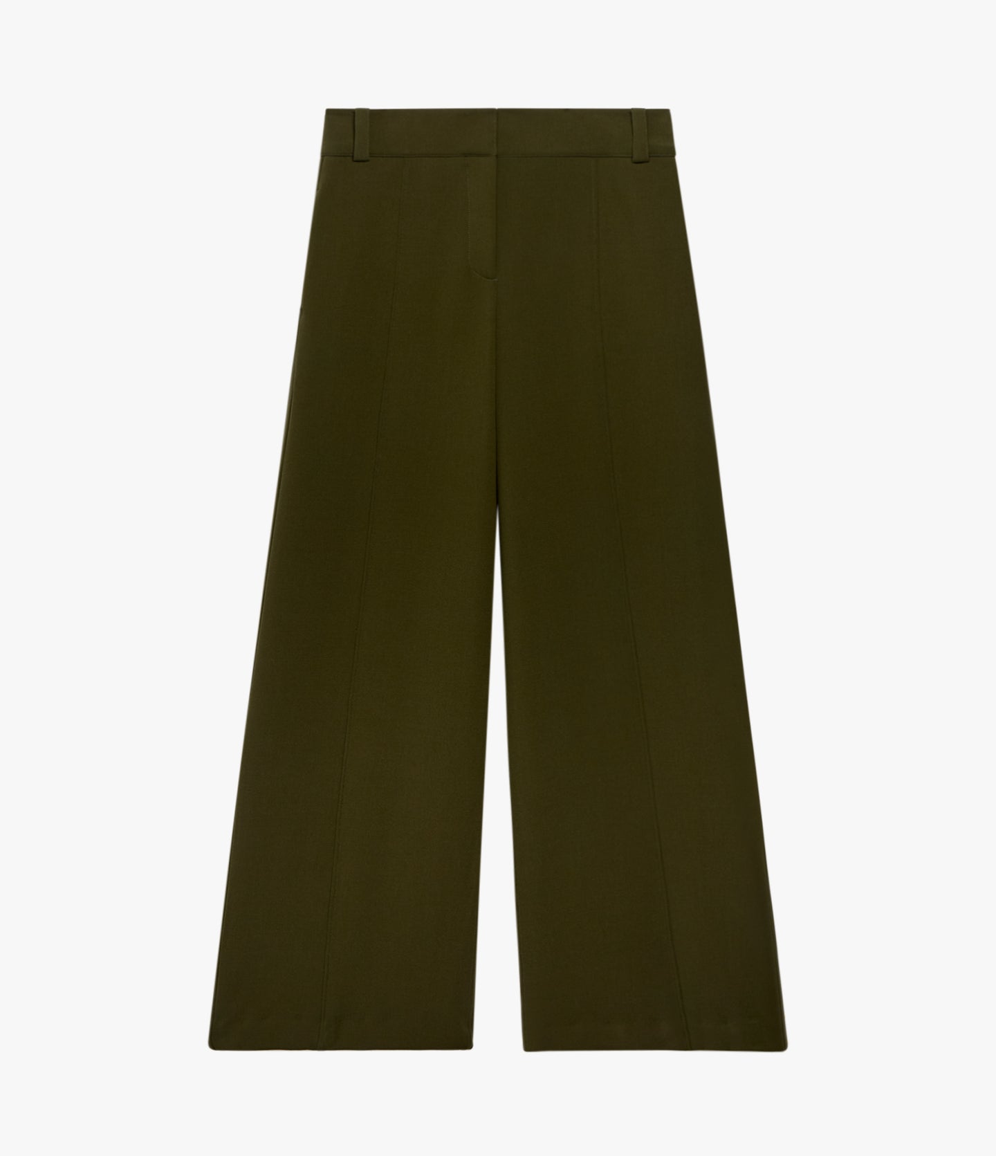 Double Face High Waist Pant | Moss