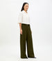 Double Face High Waist Pant | Moss