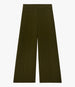 Another Tomorrow Double Face High Waist Pant in Moss – Wool Women's Trousers