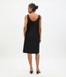 Double Face Sheath Dress | Black