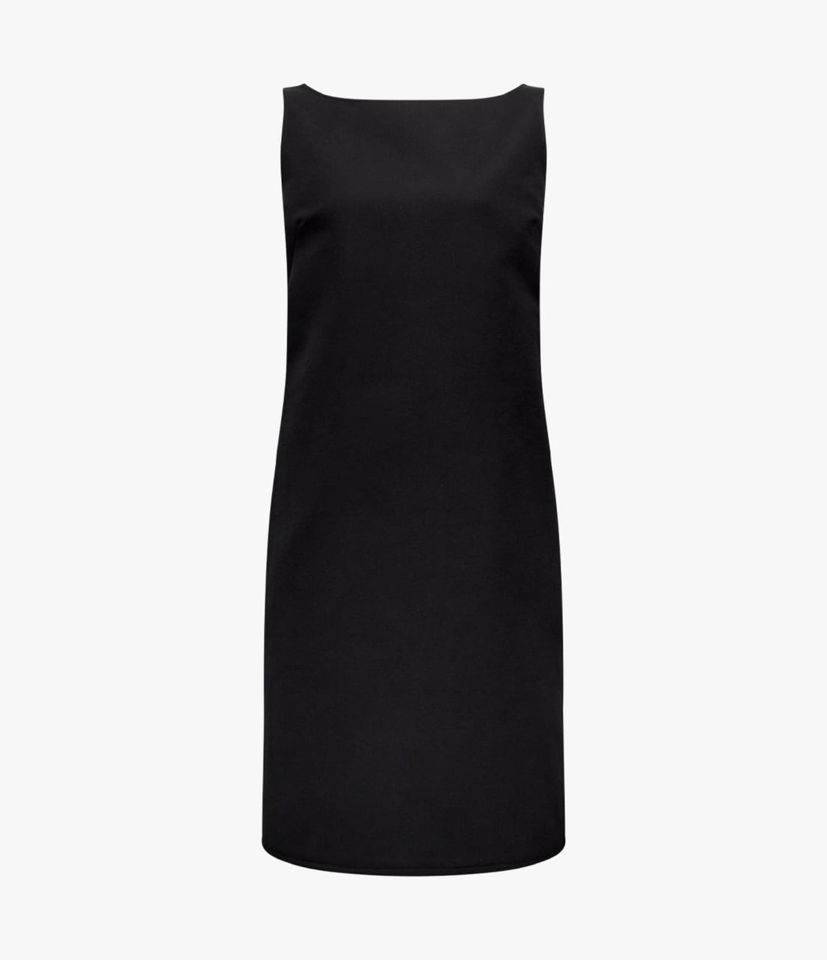 Another Tomorrow Double Face Sheath Dress in Black – Cotton Women's Dress