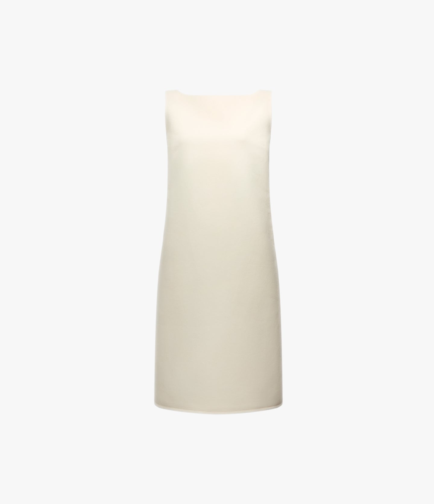 Double Face Sheath Dress | Cream