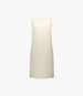 Double Face Sheath Dress | Cream