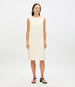 Double Face Sheath Dress | Cream