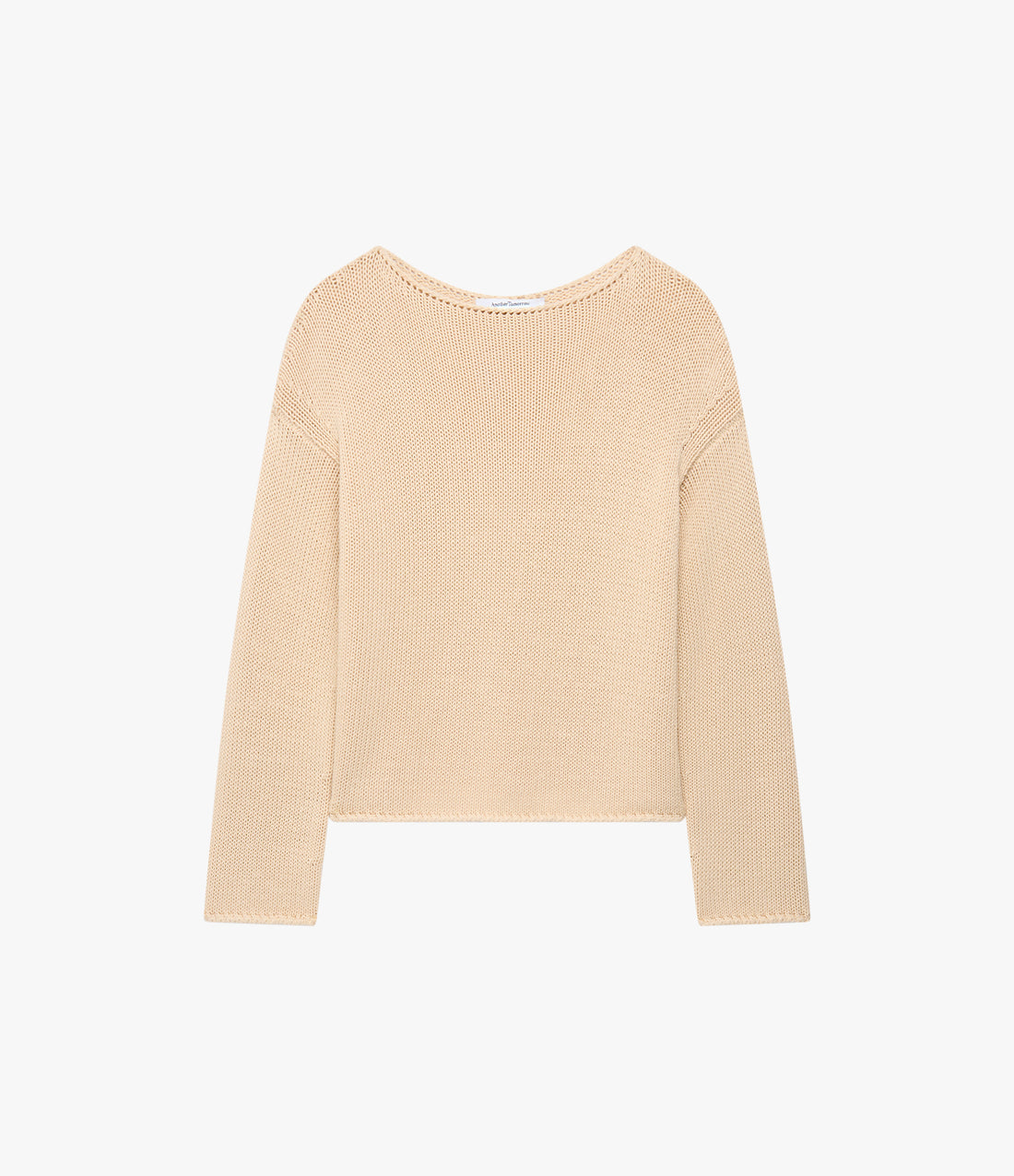 Draped Knit Sweater | Sand