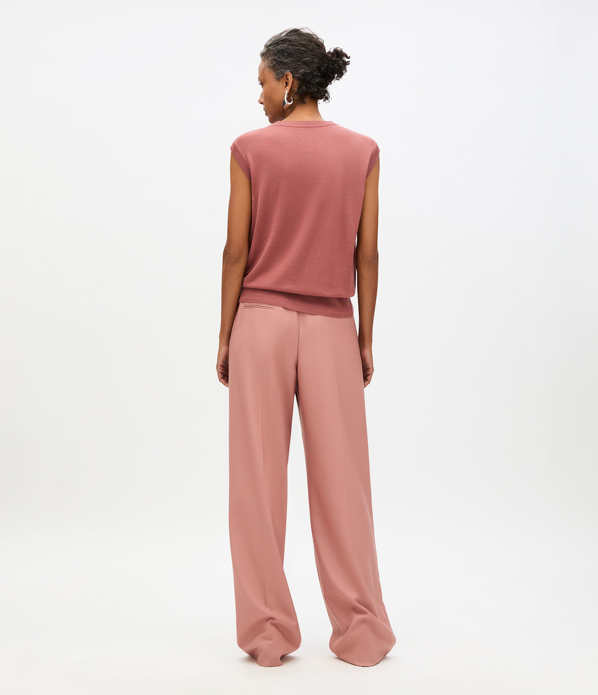 Another Tomorrow Featherweight Shell in Earth – Wool Women's Top