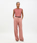 Another Tomorrow Featherweight Shell in Earth – Wool Women's Top