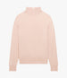 Another Tomorrow Featherweight Turtleneck in Lotus Pink – Wool Women's Knitwear