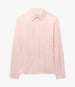 Another Tomorrow Fitted Blouse in Lotus Pink – Cotton Women's Top