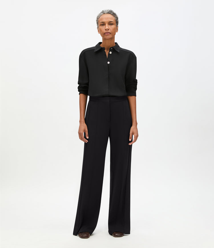 Fluid Jersey Track Pant | Black