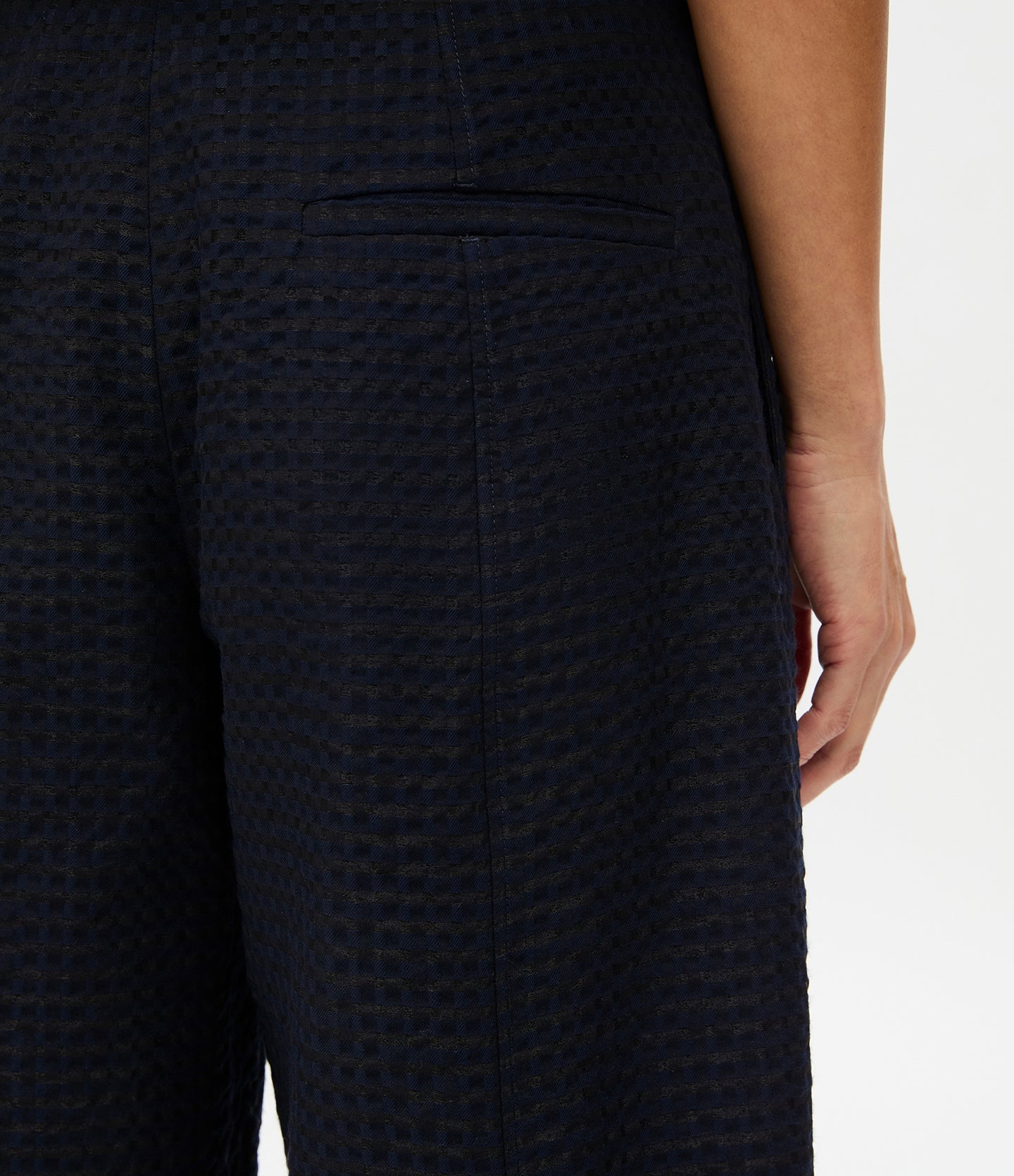 Gingham Bermuda Short | Black