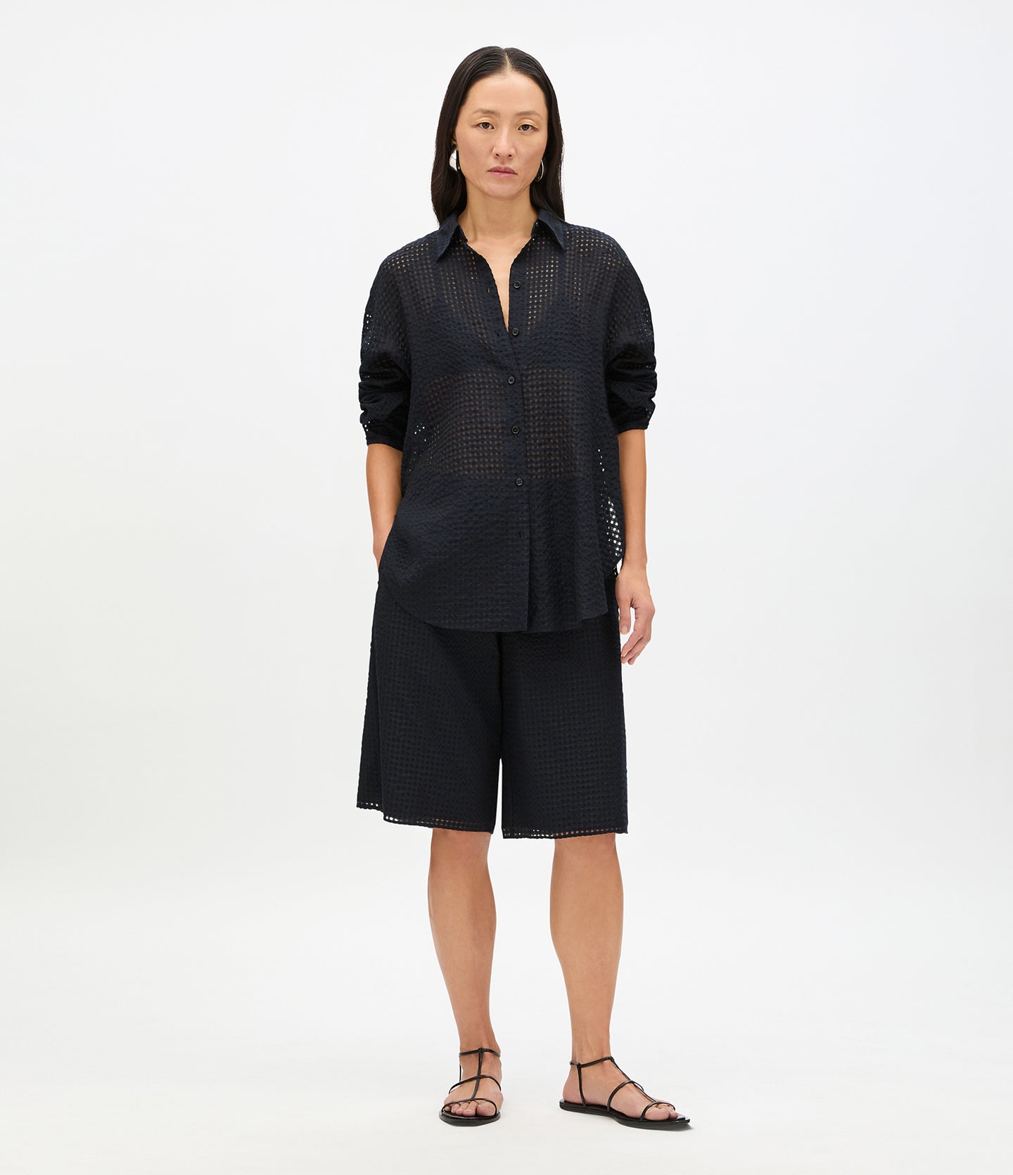 Gingham Blouse | Black