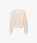 Open Knit Crewneck | Ecru