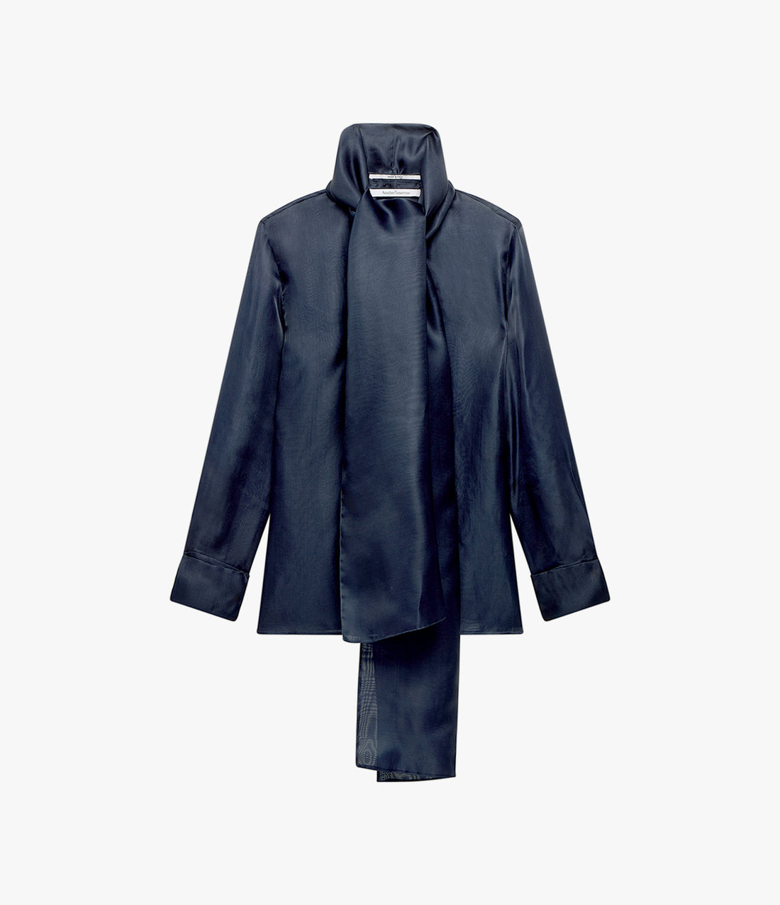 Organza Bow Blouse | Indigo